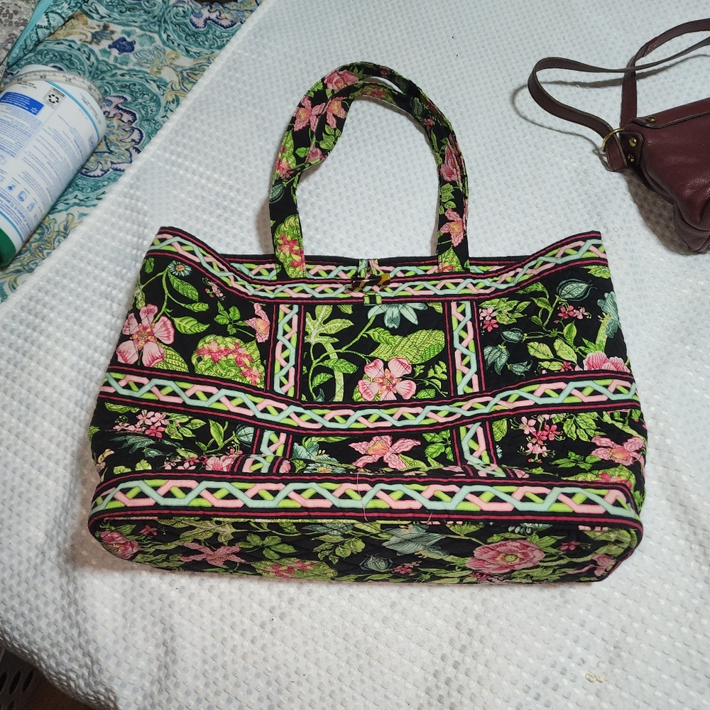 VERA BRADLEY EUC XL TIC TAC TOTE PATTERN SHOPPER TOTE BAG